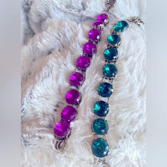 Crystal glass bracelet sparkly big chunky Bling - Picture 5 of 5